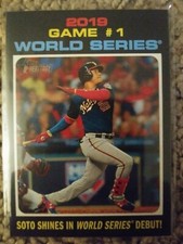 2020 Topps Heritage 2019 Game #1 World Series Juan Soto 🔥 Yankees 🔥 