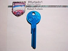 Key Blank for Chrysler - Dodge - Desoto - Imperial 1957 -58 gbox & Trunk (1701G)