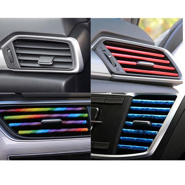 10/set Car Auto Accessories Colorful Air Conditioner Air Outlet