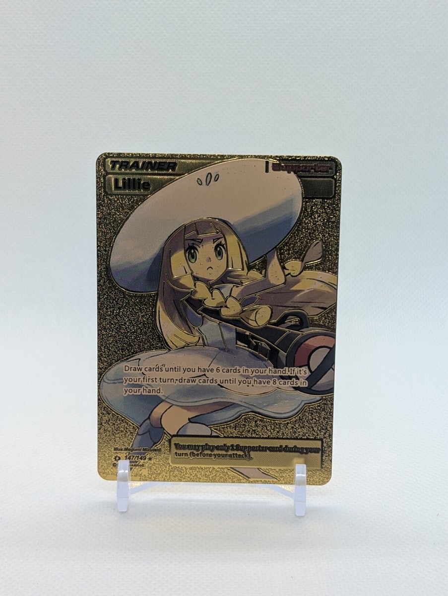 Pokemon🔥LILLIE 147/149🔥GOLD FOIL🔥Sun & Moon🔥Collectible