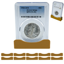 (10) Coin Slab Holders Display Stand PCGS NGC Easel Box Case Storage Collector