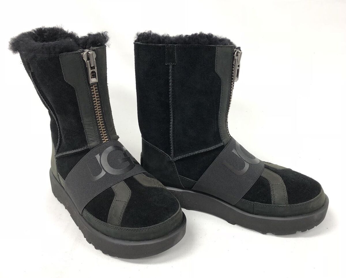 Ugg Australia Conness Waterproof 1098373 Black Womens Boots Zip Front Streetwear Ugg Australia Conness Waterproof 1098373 Black Womens Boots Zip Front Streetwear