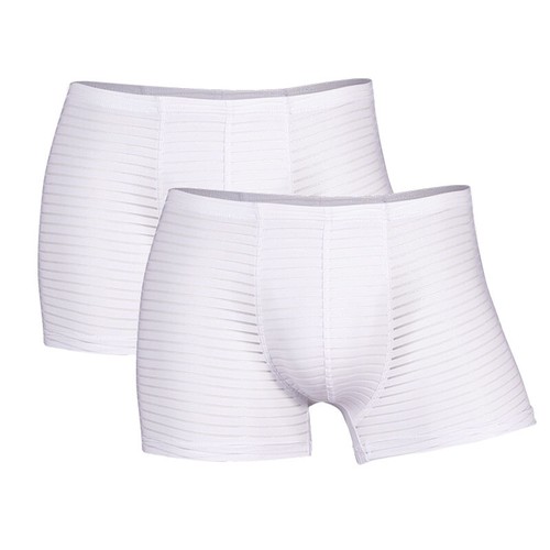 1/2/3 PCS Men Stretch Boxer Brief Trunks U Pouch Boxers Shorts Stripe Underpants - Picture 18 of 20