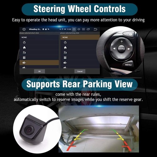 Reproductor de radio estéreo GPS para coche Android Carplay de 7" 32 GB para Toyota Sienna 2004-2010 - Imagen 9 de 23