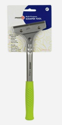 Zinsser 4'' SCRAPER TOOL Steel Multi-Purpose Remove Wallpaper Paint Vinyl Tile