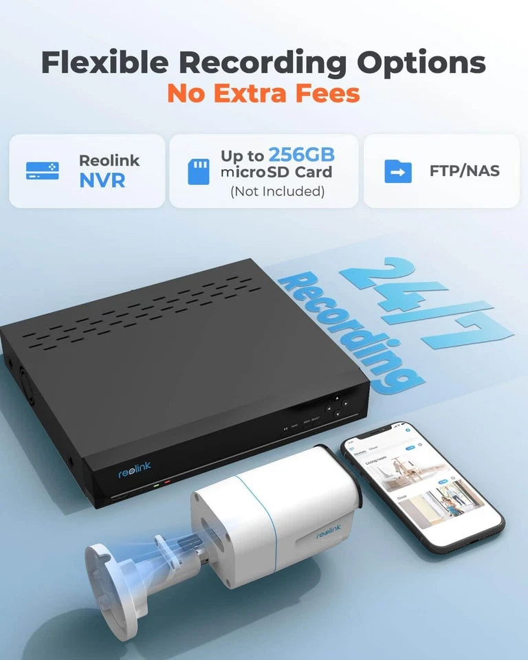 Security Camera Outdoor System 4K, Surveillance IP PoE with Human/Vehicle/Pet... - Image 4 of 4