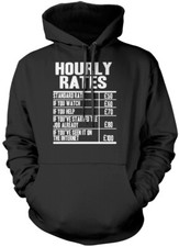 Labour Rates  Unisex Hoodie Labour builder mechanic plumber electrician funny
