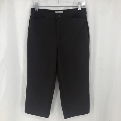 Christopher & Banks Capri Pants Brown Chino Cropped 4 (30x19)