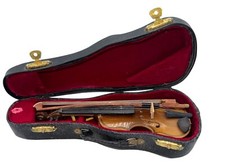 Vintage Mini Mozart Violin Replica w/ Bow Case Kolophonium Rosin Made in Holland