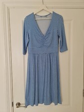 River Woods, lovely blue jersey casual work dress size 10. Fit and flare 