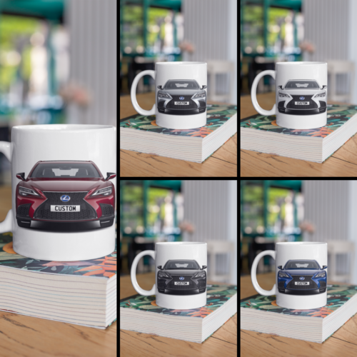 Personalised Lexus LS 500h F Sport Coffee Mug Gift Choice Colour - FAST POST - Picture 1 of 12