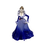 Coalport Ladies of Fashion ANNE Figure Year 1997 Victorian Blue Dress Statue Vtg
