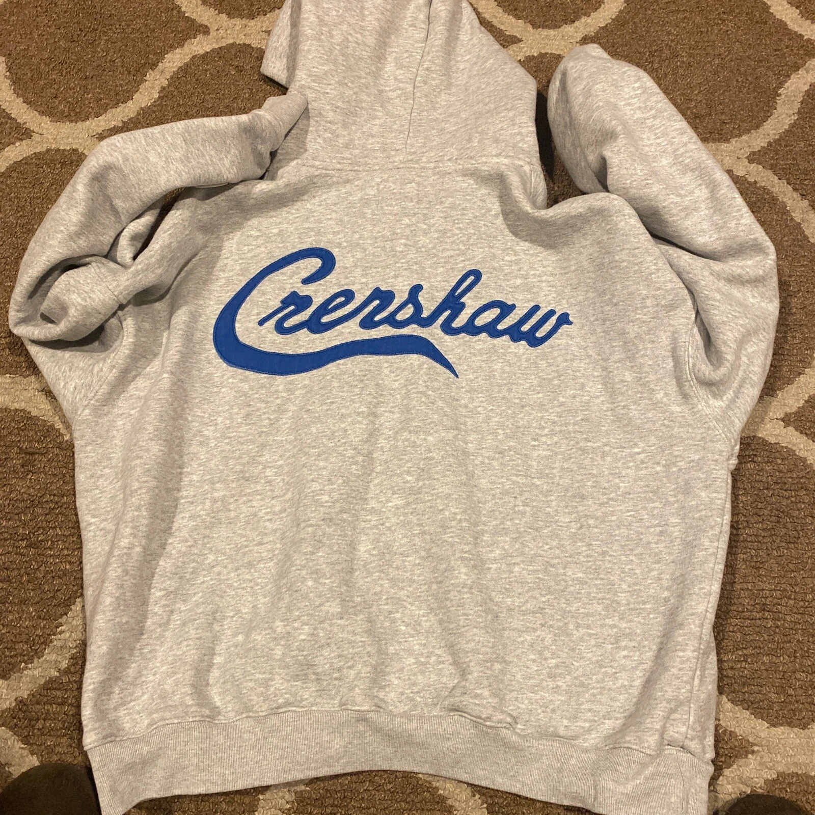 Felpa con cappuccio Fear of God Essentials x TMC Crenshaw Nipsey grigia