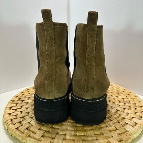 Marc Fisher Womens Shoes Padmia Boots Size 10 Brown Suede Lug Sole Chelsea Ankle - Picture 7 of 13