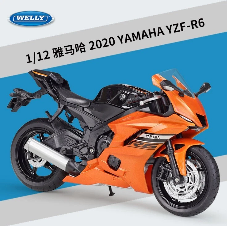 Welly 1:12 Yamaha YZF-R6 Motorcycle Bike Model Boy Toy New in Box - Image 2 of 4
