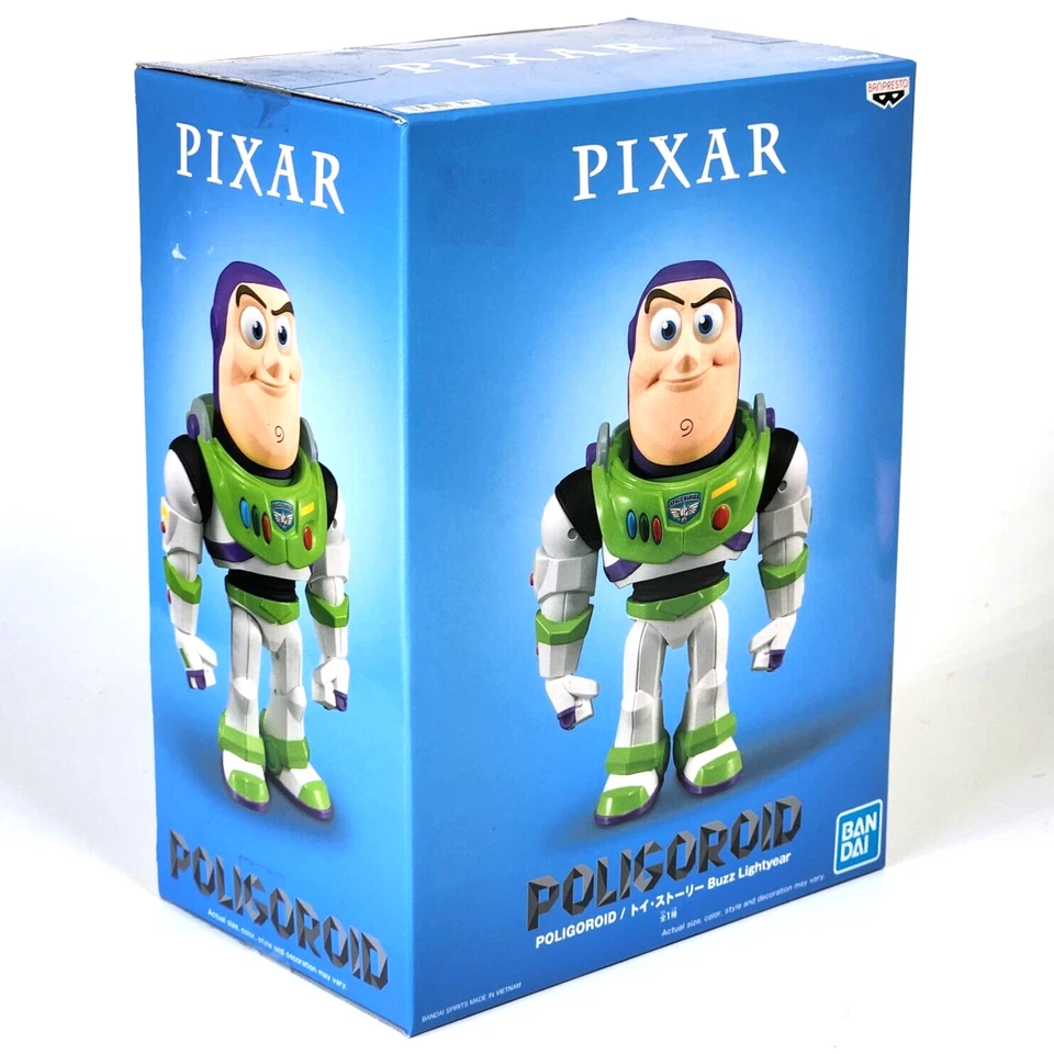Disney Pixar Toy Story - Buzz Lightyear 7" Figura de Acción Poligoroid Bandai ¡Nuevo! Foto 2 de 4