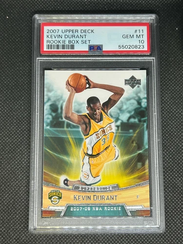 Kevin Durant 2007-08 Upper Deck Rookie Box Set RC #11 PSA 10 Brooklyn Nets