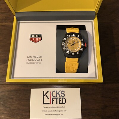 Kith x Tag Heuer Formula 1 F1 Toronto Yellow Limited Edition