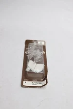 (4-Pk) Midwest Fastener Shelf Supports Square Plastic Clear 1/4" 24492