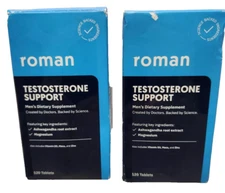 2-Roman Testosterone Booster Male Enhancement Support 120 Ct, See Pics