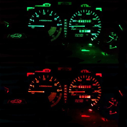 Blue Gauge Cluster + Climate control Led Kit For Honda Civic del sol 1993-1997 - Picture 5 of 8