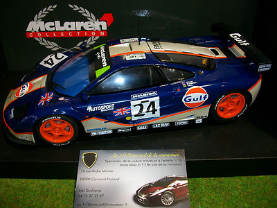 McLaren F1 GTR #24 Gulf – 1/18 UT Models – Miniature Le Mans 4ème – Occasion