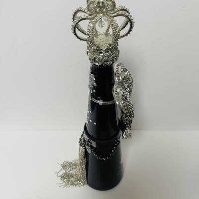 Fillico Jewelry Water Black Silver Empty Bottle w/Box | eBay