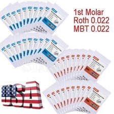 AZDENT Dental Orthodontic Buccal Tubes 1st Molar Bondable Non-Conv Roth/MBT.022