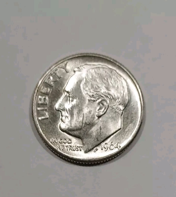 1964 Roosevelt Dime , No Mint Mark, Errors Full Bands On Torch | eBay