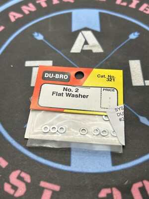 Du-Bro / Dubro. 321 No 2 Flat Washer (8)