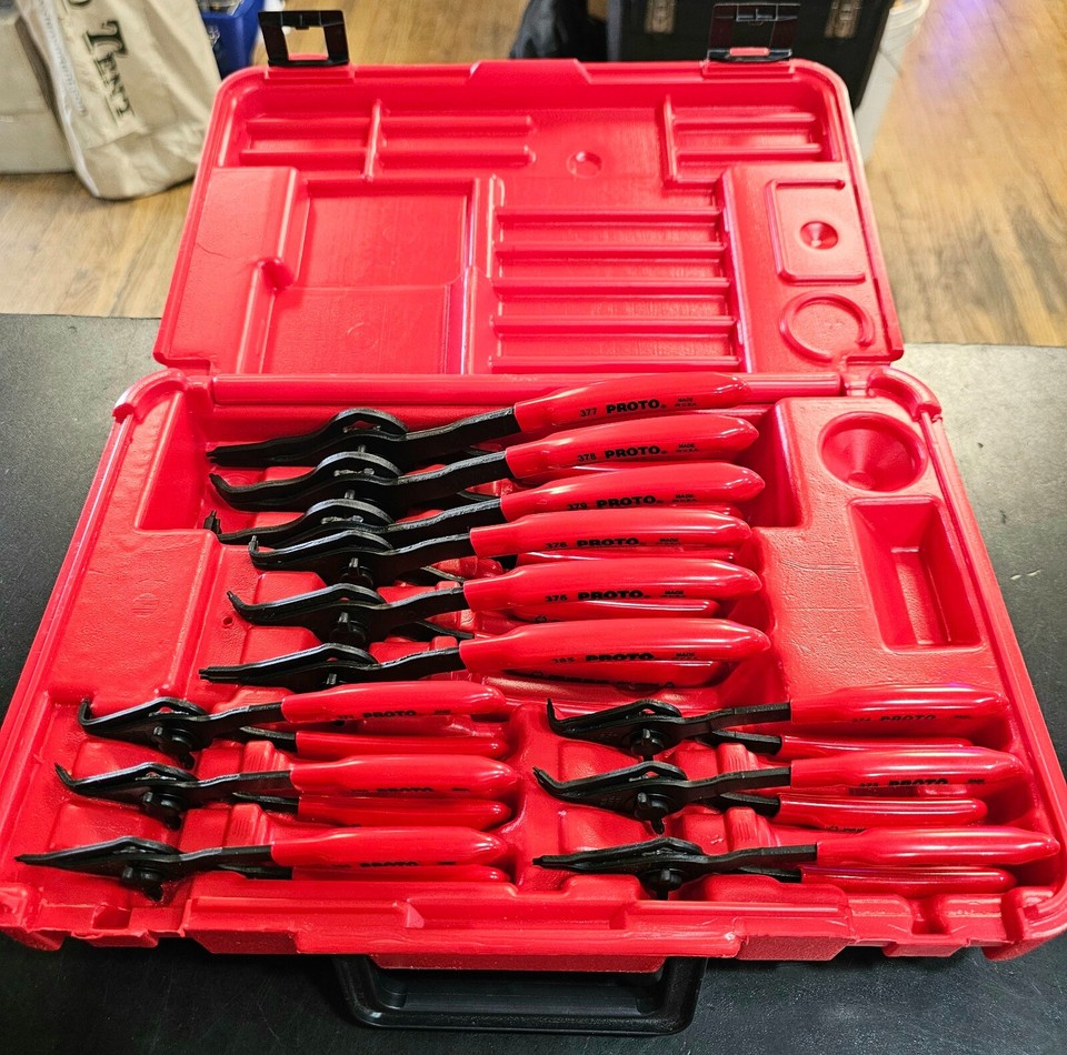 PROTO 360B Convertible Retaining Ring Plier 12 PC Set eBay