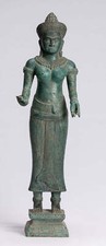 Antique Khmer Style Angkor Wat Lakshmi Statue / Consort of Vishnu - 56cm/22