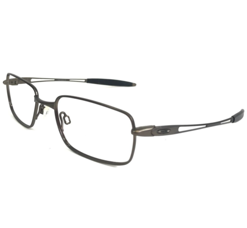 Vintage Oakley Eyeglasses Frames Intervene 4.0 Pewter Matte Brown 52-18-132 - Afbeelding 1 van 12