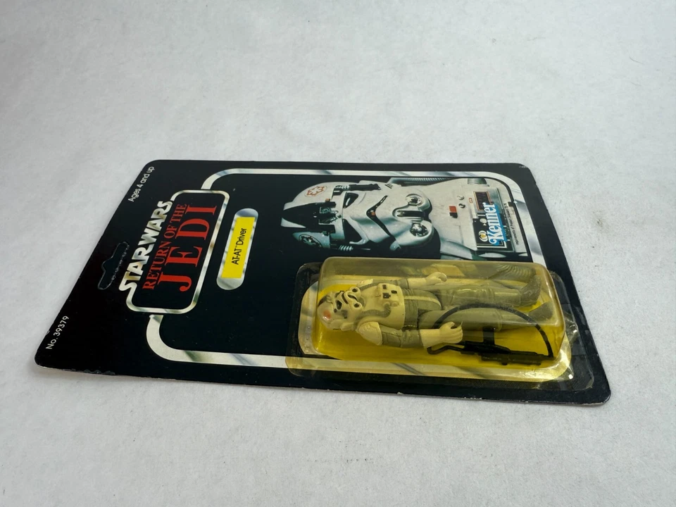 Figura AT-AT Driver Vintage Star Wars ROTJ 1984 Kenner 79 Espalda Sin perforar Foto 4 de 4