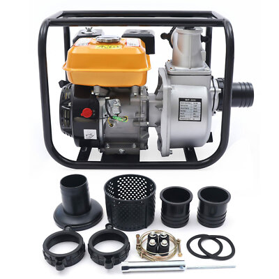 7.5 HP 3 Inch Gas Power Semi-Trash Water Pump High Pressure Garden Irrigation US