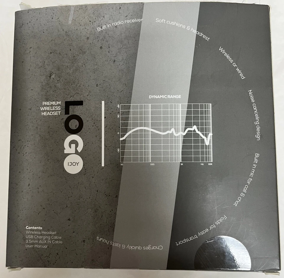 Auriculares inalámbricos IJOY Logo Stealth Premium Auriculares plegables Foto 3 de 4