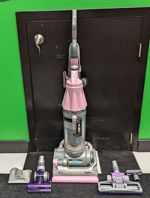 Dyson DC07 Pink Upright Vacuum Cleaner Mini Turbine Bare Floor Attachments