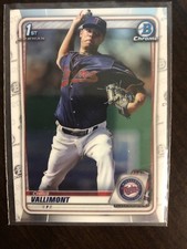 Chris Vallimont 1st Bowman *Chrome* 2020 Bowman Baseball - Minnesota Twins