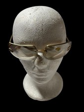 CHANEL 4092-B Rimless Sunglasses Gold CC Coco Mark Rhinestone Authentic Italy