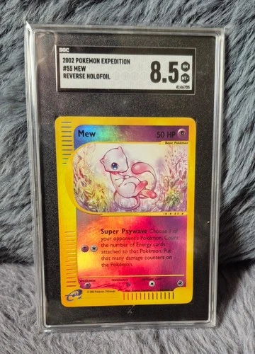 Pokémon Expedition Set MEW 55/165 Reverse Holo Foil PSA 8.5 NM-MINT