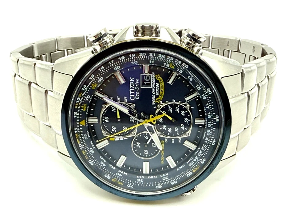 Nuevo Reloj Citizen World Cronógrafo A-T Hombre Eco Drive / Sin Caja Foto 3 de 4