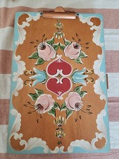 Vintage Wooden Travel Writing Lap Desk With D...