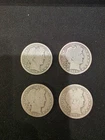 Barber half dollar lot of 4