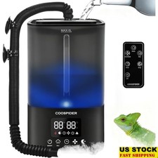 Auto Humidifier Reptiles Timer Remote Control Fine Mist Quiet Operation New
