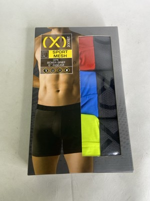 2XIST Sport Mesh 3 Pack Boxer Briefs 6in Inseam Underwear Multicolor Mens XL