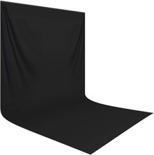 Black Backdrop Background,10x20 ft Black Screen for Photoshoot, Photo Backdrop C