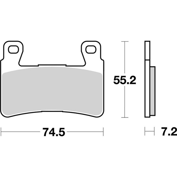 Sinterisierte Brembo BremsbeläGe 07HO45SA FüR Motorrad Ersatzteile ZubehöR-image