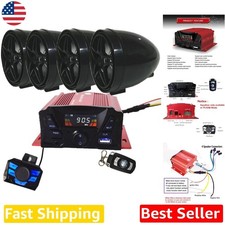 Weatherproof 12V 4 Channel Motorcycle Bluetooth Speakers - Loud Stereo Sound ...
