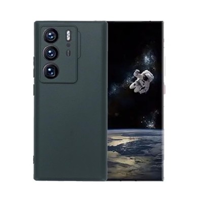 WDMYLFTW Silicone Case for ZTE Axon 40 Ultra, Silky-Soft Touch Black 