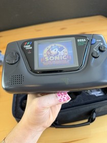 Sega Game Gear Handheld Console Bundle 3 Sonic Games + MORE WORKS GREAT/ Tested
